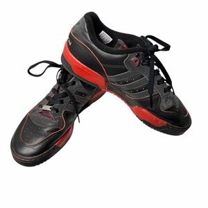 Adidas Black and Red Low-Top Sneakers, EUC, Size 9, Rare